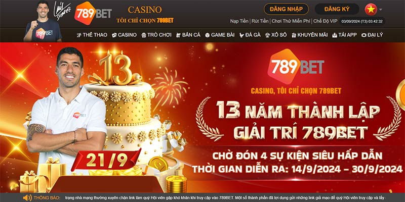 Giao diện nhà cái 789BET